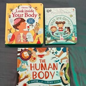 Usborne Kids Human Body, Germs Books: Lift the Flap, Shine a Light